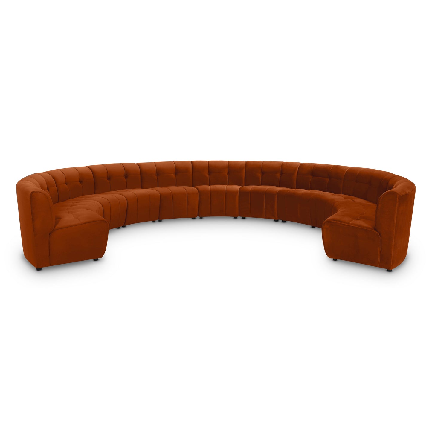 Limitless Modular Velvet 11pc. Sectional