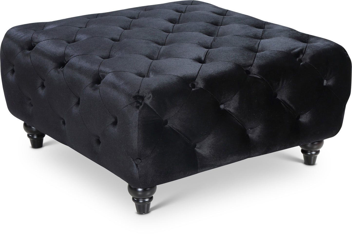 Chesterfield Velvet Ottoman