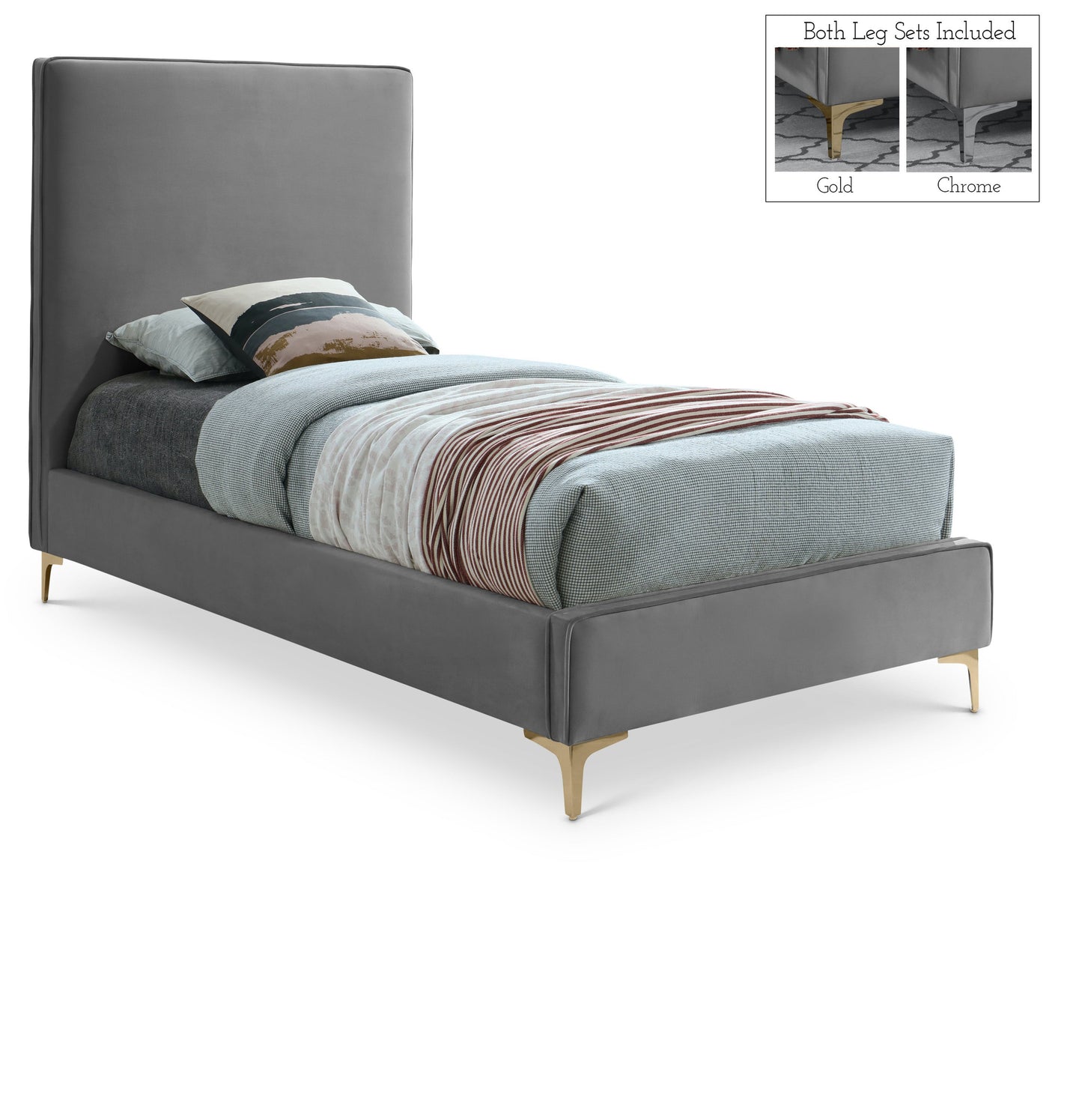 Geri Velvet Bed