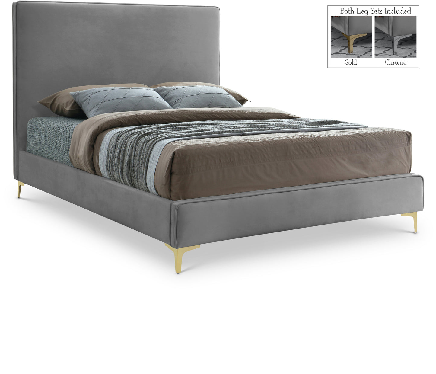 Geri Velvet Bed