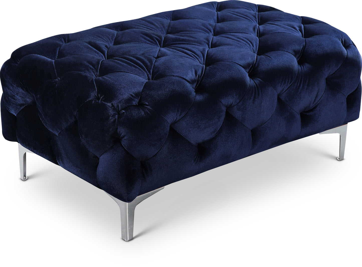 Mercer Velvet Ottoman