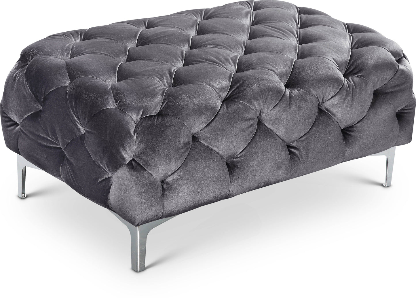 Mercer Velvet Ottoman