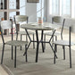 1230SET-GY BLAKE 5-PK ROUND DINING TABLE/CHAIR