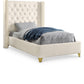 Soho White Bonded Leather Bed