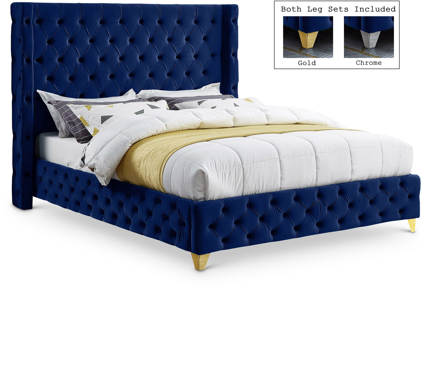 Savan Velvet Bed