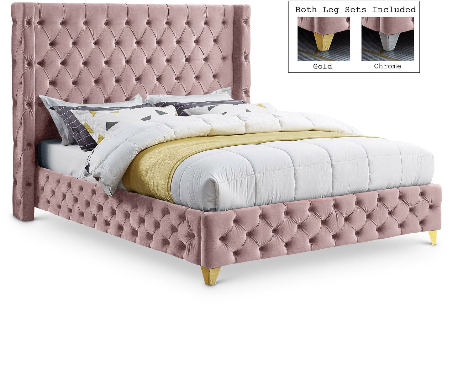 Savan Velvet Bed