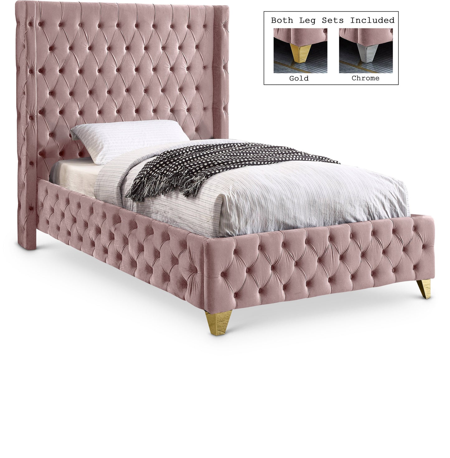 Savan Velvet Bed