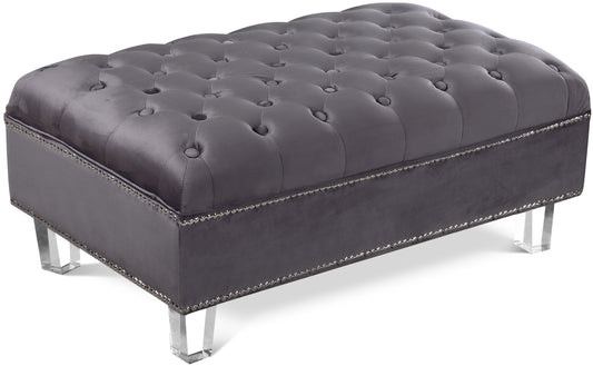 Lucas Velvet Ottoman