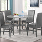 1317SET-GT JUDSON 5-PK DINING SET GLITTER GREY