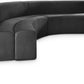 Curl Velvet 2pc. Sectional