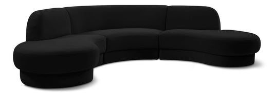 Rosa Velvet 3pc. Sectional