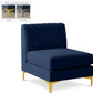 Alina Velvet Modular Armless Chair