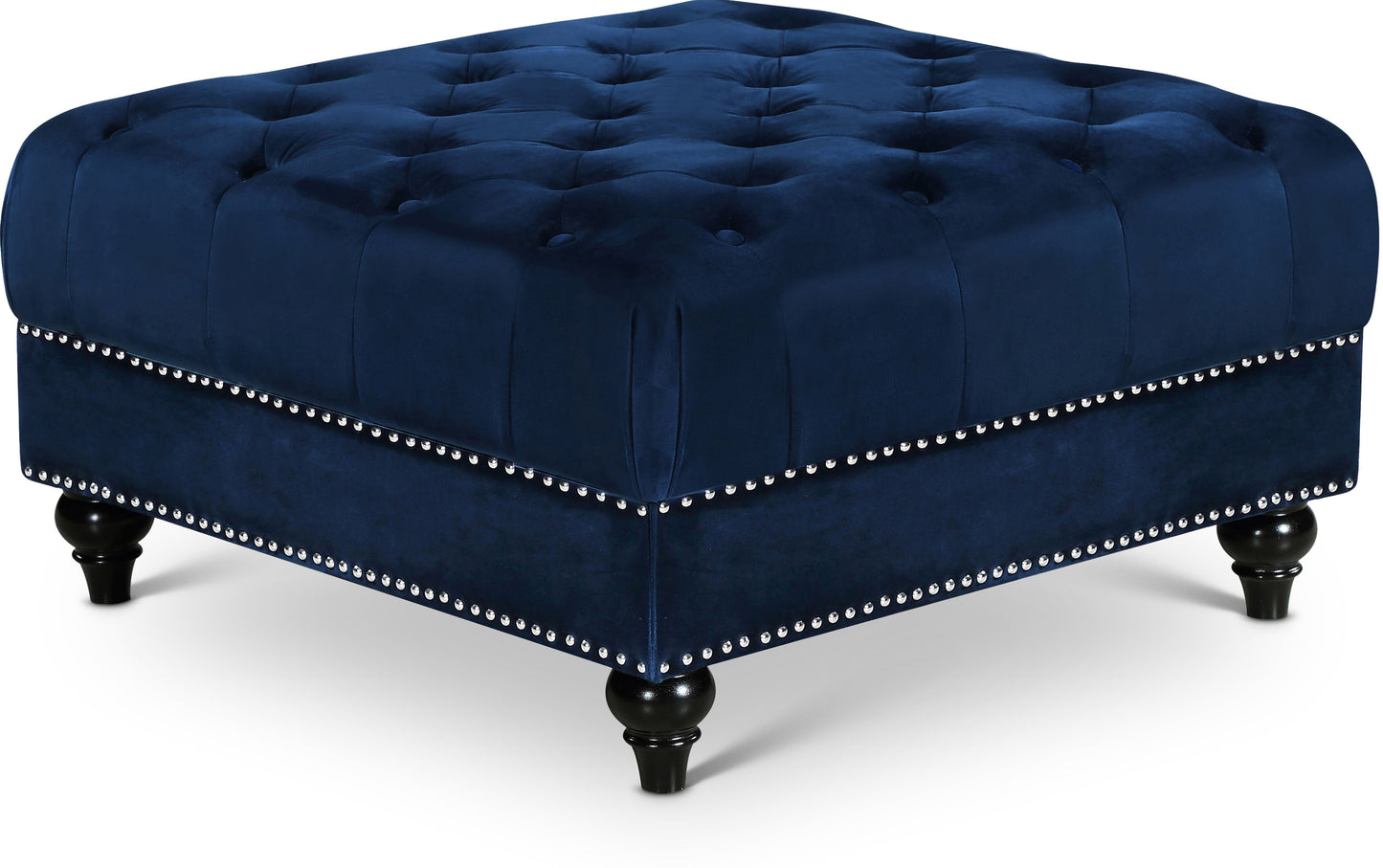 Sabrina Velvet Ottoman