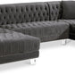 Moda Velvet 3pc. Sectional