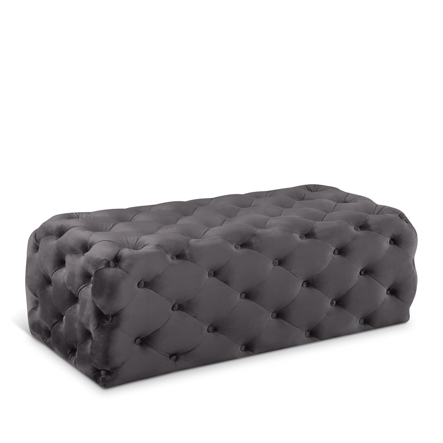 Casey Velvet Ottoman | Bench