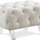 Crescent Velvet Ottoman