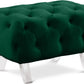 Crescent Velvet Ottoman