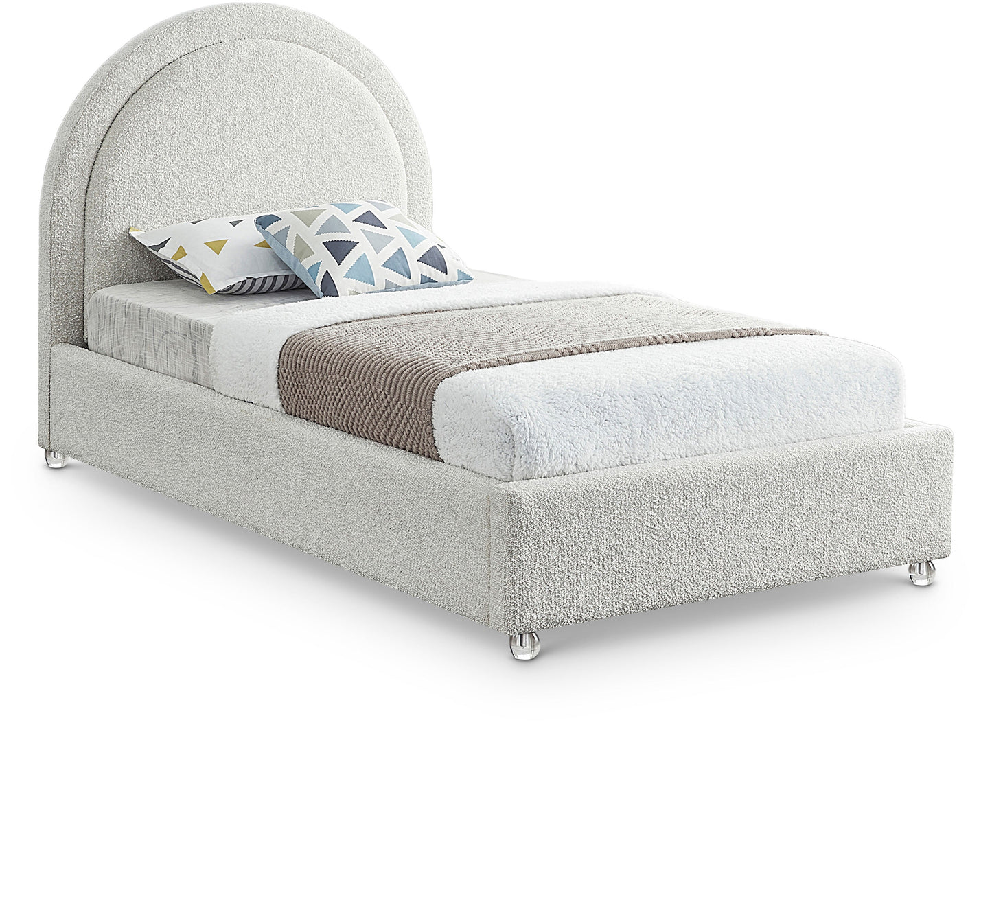 Milo Boucle Fabric Bed