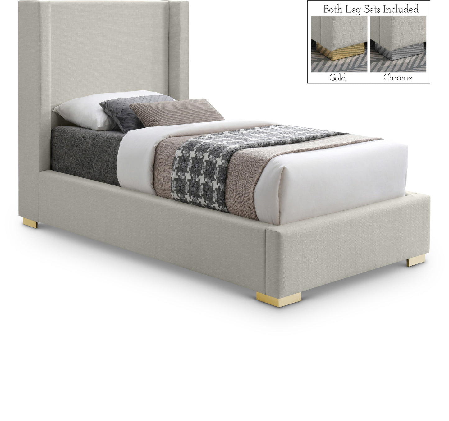 Royce Linen Textured Bed