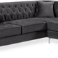 Damian Velvet Reversible Sectional