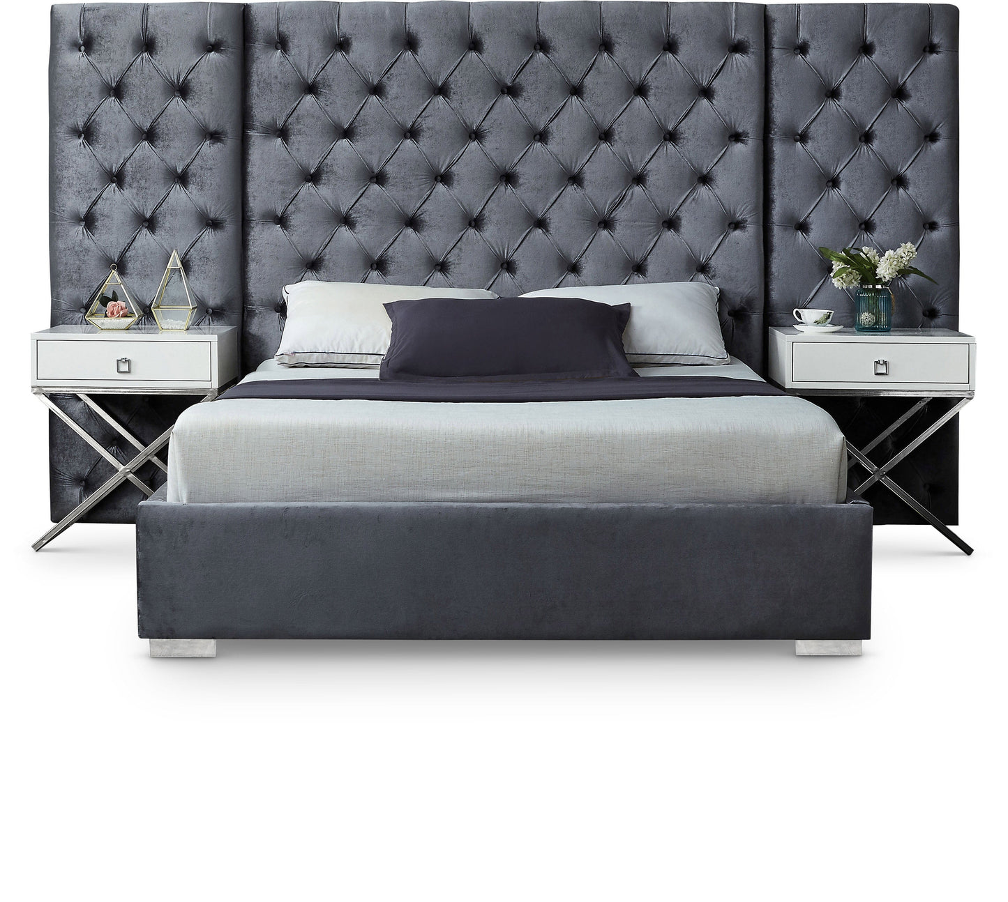 Grande Velvet Bed