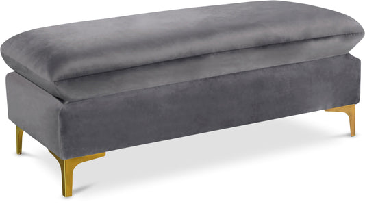 Naomi Velvet Ottoman | Bench