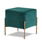 Isla Velvet Ottoman | Stool