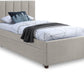 Harper Linen Textured Fabric Trundle Bed