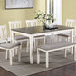 2263SET-CG ROWAN 6-PC DINETTE SET WITH BENCH