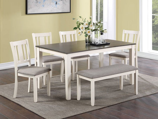 2263SET-CG ROWAN 6-PC DINETTE SET WITH BENCH