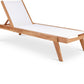 Tulum Water Resistant Fabric Outdoor Chaise Lounge Chair