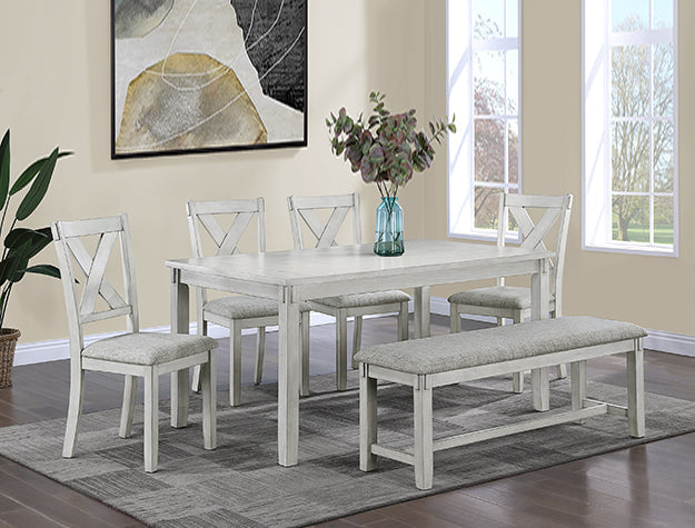 2321DW-6P CLARA DRIFTWOOD DINING GROUP