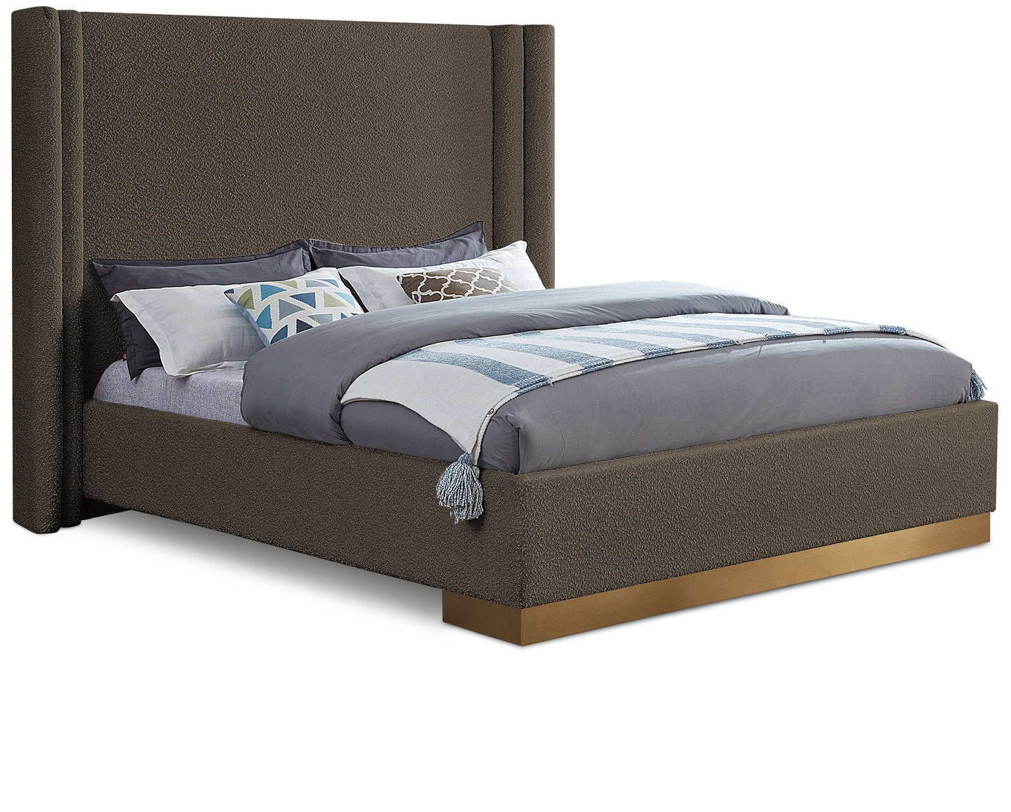 Halton Boucle Fabric Bed