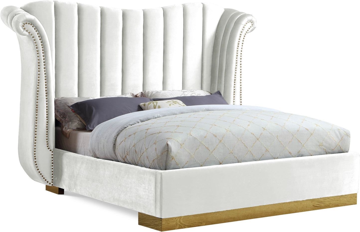 Flora Velvet Bed