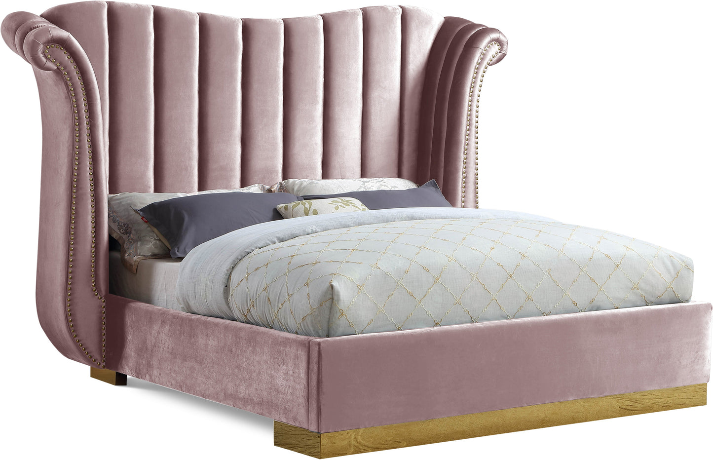 Flora Velvet Bed