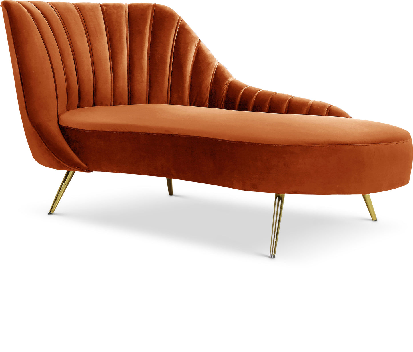 Margo Velvet Chaise Lounge