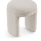 Bowen Faux Shearling Teddy Fabric Ottoman / Stool