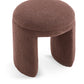 Bowen Faux Shearling Teddy Fabric Ottoman / Stool