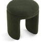 Bowen Faux Shearling Teddy Fabric Ottoman / Stool