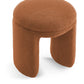 Bowen Faux Shearling Teddy Fabric Ottoman / Stool