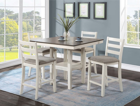 2630SET-CG TAHOE 5-PK CTR HT TABLE CHALK GREY