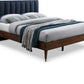 Vance Mid-Century Modern Linen Textured Bed