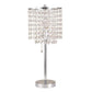 6213T-CH-1 CHROME TABLE LAMP 19"H