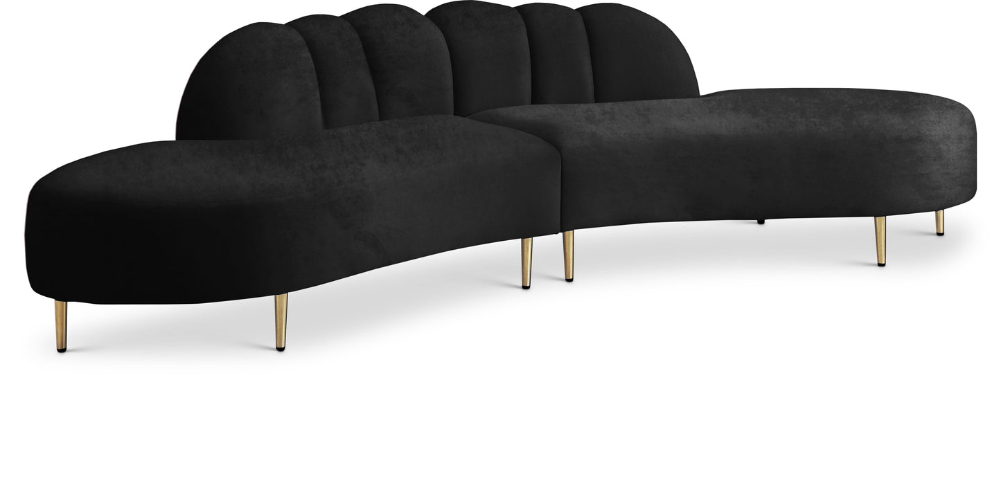 Divine Velvet 2pc. Sectional