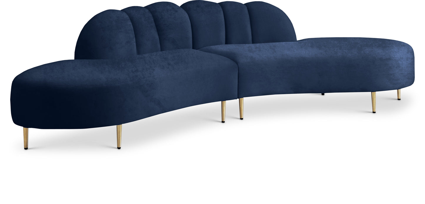 Divine Velvet 2pc. Sectional