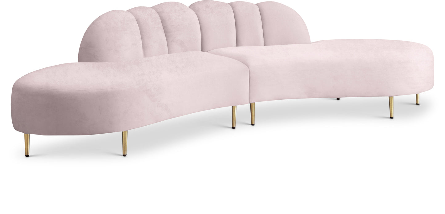 Divine Velvet 2pc. Sectional