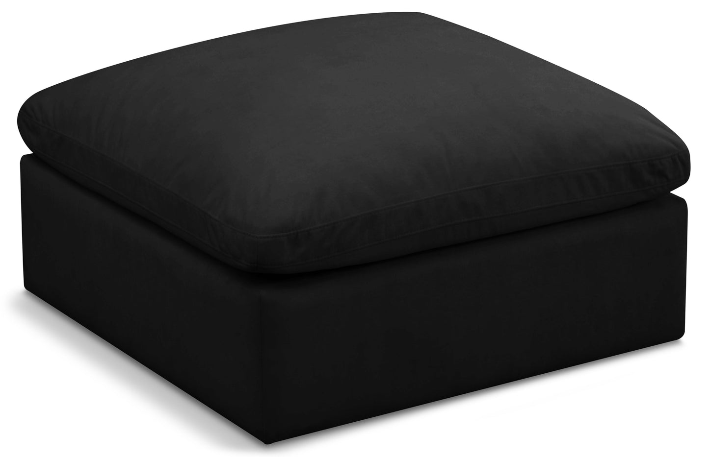 Plush Velvet Standard Comfort Modular Ottoman