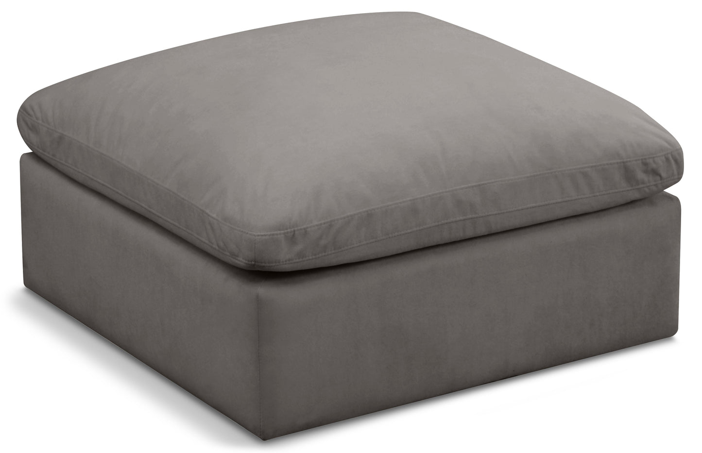 Plush Velvet Standard Comfort Modular Ottoman