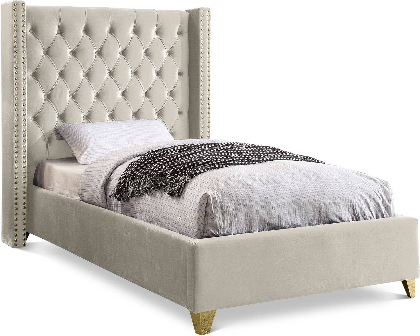 Barolo Velvet Bed