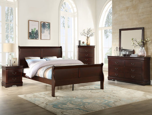 SETB3850 LOUIS PHILIP CHERRY BEDROOM GROUP